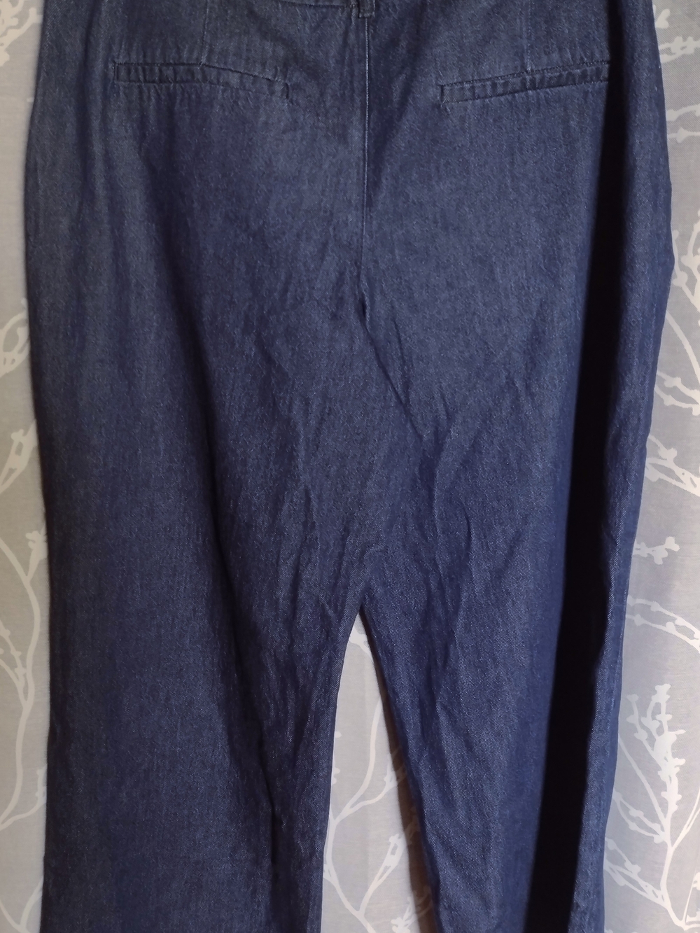 Reitmans Petite Dark Denim Wide Leg Jeans - Picture 9 of 9